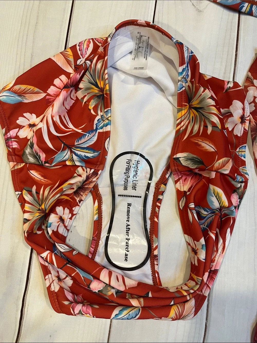 Nicole Miller 3pc Swimsuit with Sarong sz M - Picture 4 of 7